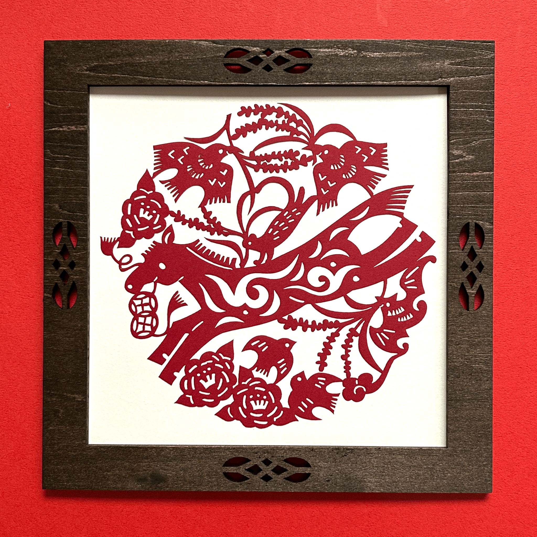 レーザーカット切り紙［馬（うま）］※木製フレーム別売り